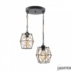 Полилей ERIKA 2xE27 max 2x10W LED черен