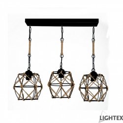 Полилей ERIKA 3xE27 max 3x10W LED черен