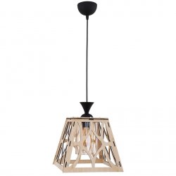 Пендел ARON 1xE27 max 10W LED светло дърво