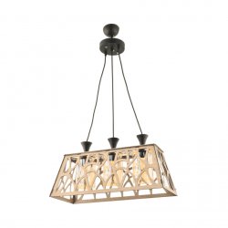 Полилей ARON 3xE27 max 3x10W LED светло дърво
