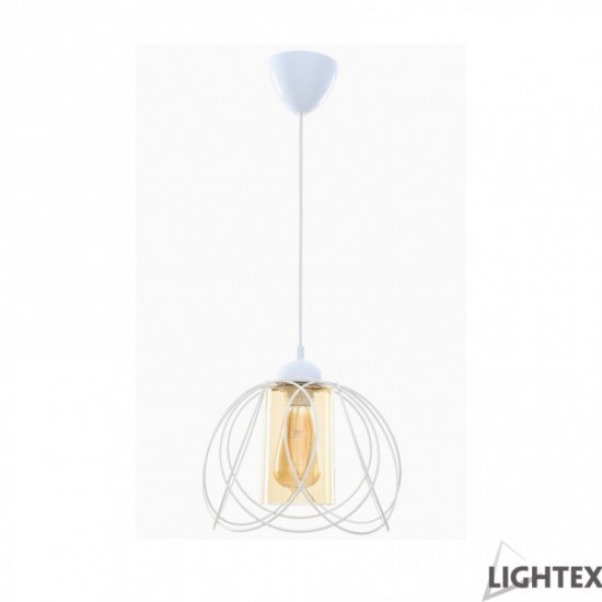 Пендел LEA 1xE27 max 10W LED бял
