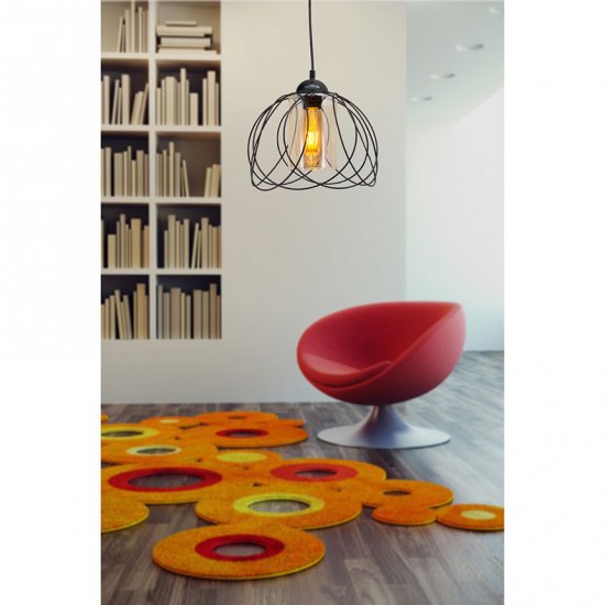 Пендел LEA 1xE27 max 10W LED черен