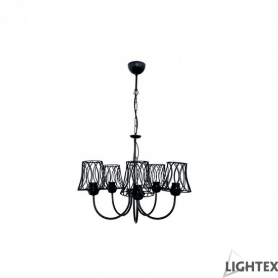 Полилей BEATRICE 5xE27 max 5x10W LED черен