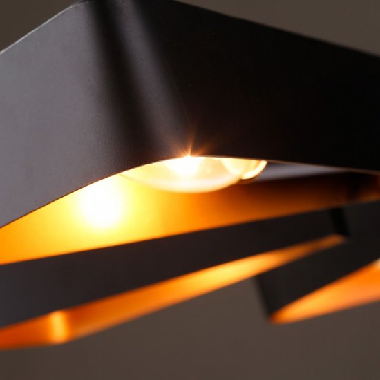 Полилей TOM 6xE27 max 6x10W LED черен + злато