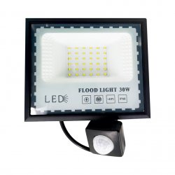 LED прожектор със сензор MINI II 30W 6500K 2400Lm IP65 черен