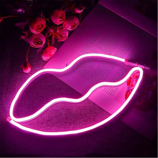 LED светещ кабел Neon flex 28х35 120LED/м лилав 6W/м 360Lm/м 6x12мм IP65 със захранване 5м