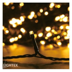 LED декорация светещо въже IP44 100LED 3.6W 10м топло бяло 220V
