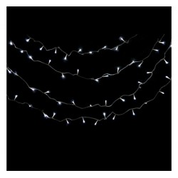 LED декорация светещо въже IP44 100LED 9W 10м студено бяло 220V