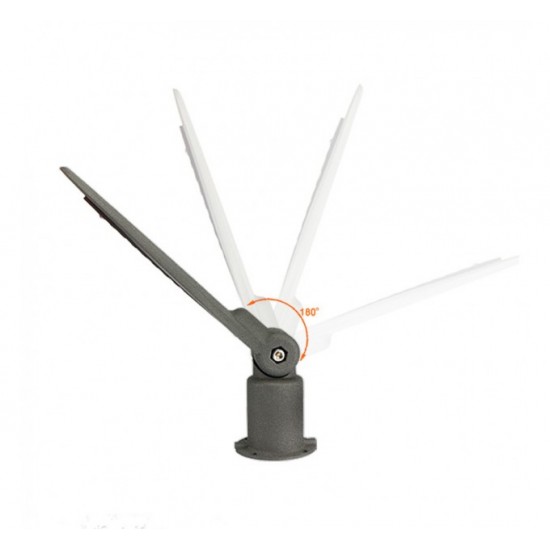 LED уличен осветител регулируем 50W 5000K 5500Lm IP65 за ф60 110Lm/W