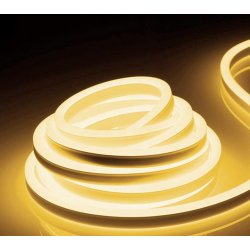 LED светещ кабел Neon flex 28х35 120/м 3000K 7W/м 270Lm/м 8x16мм IP65 със захранване и аксесоари 10м