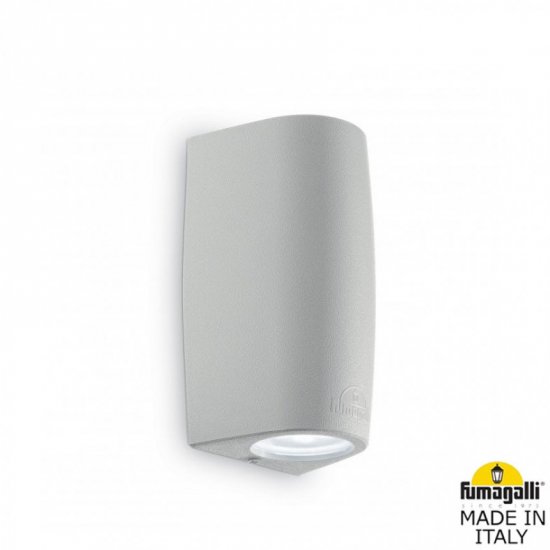Фасаден осветител MARTA 90 2L GU10 LED 7W 3-white 700Lm IP55 сив Fumagalli