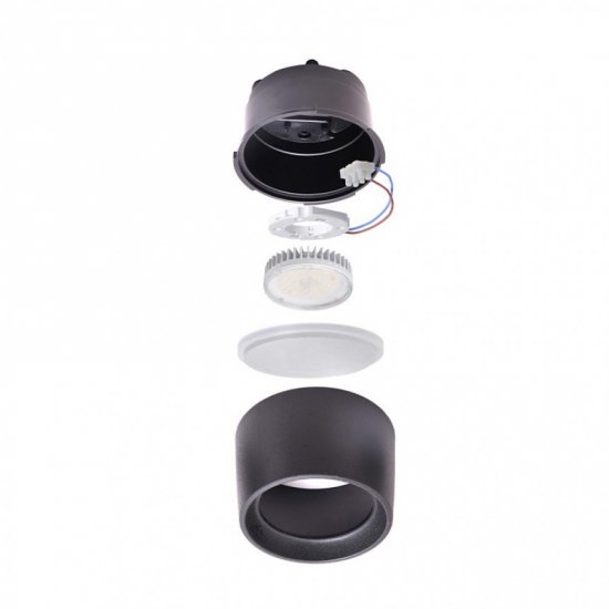 Луна за външен монтаж LIVIA 160 IP55 GX5.3 LED 7W 3-WHITE 800Lm черна Fumagalli