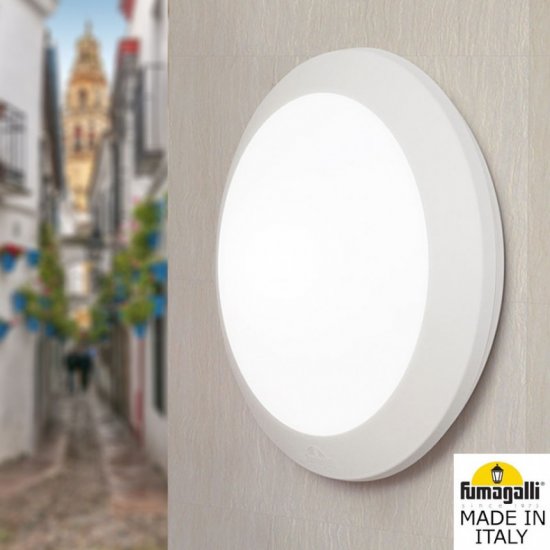 Плафон водозащитен UMBERTA 2xЕ27 IP66 бял Fumagalli