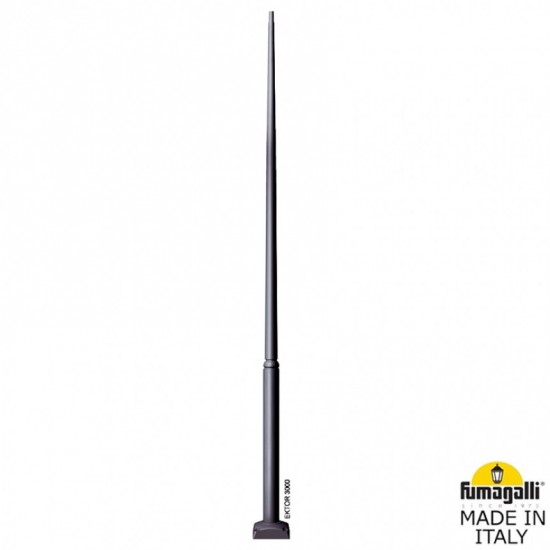 Стълб градински EKTOR IP44 3м черен Fumagalli