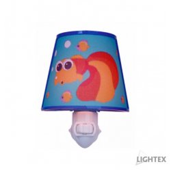 Нощна лампа за контакт MARE E14 max 7W синя