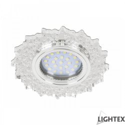 Декоративна луна стационарна MR16 ф100мм кръгла прозрачен акрил с LED лента 3W 4000K 