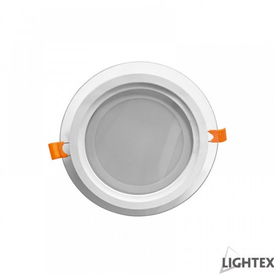 LED луна влагозащитена 12W 4000K 960Lm IP44 кръгла стъклена ф125мм бяла