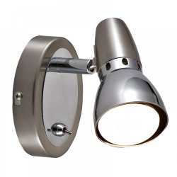 Спот RODOS 1xE14  max 1x7W с ключ сатен никел
