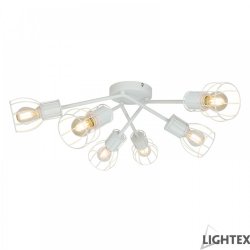 Полилей LORENA 6xE14 max 6x7W бял 