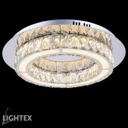 LED полилей ALICE 20W 4000K 1300Lm стомана+кристал 