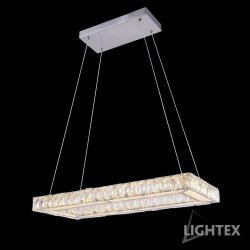 LED полилей ALICE 32W 4000K 2080Lm стомана+кристал