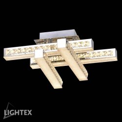 LED полилей ALINA 40W 4000K 2600Lm стомана+кристал