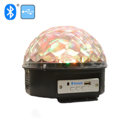 LЕD светеща музикална топка 6W RGB, Bluetooth, USB 220V