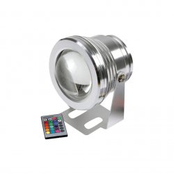 LED прожектор 10W RGB IP65 60D 12V алуминий