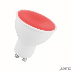 LED крушка GU10 6W червена 88Lm