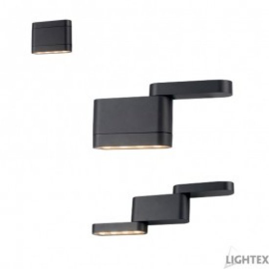 LED фасаден осветител NANT 9W 4000К 680Lm IP54 мат черно