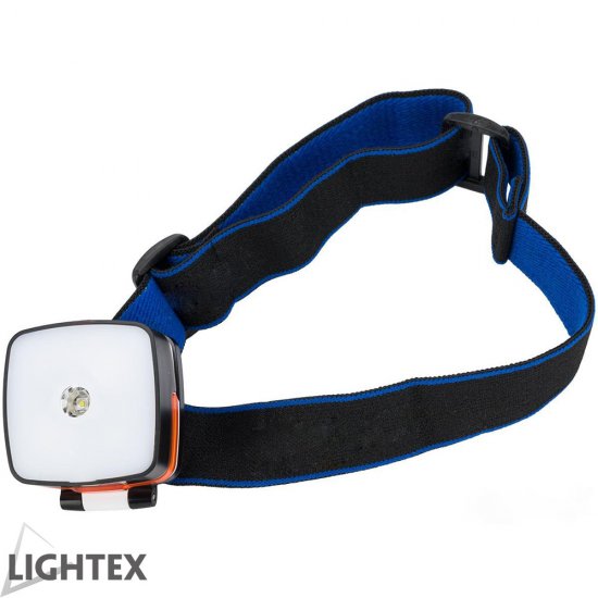 Мултифункционално LED фенерче за глава 3W 6000K+RED 125Lm USB захранване