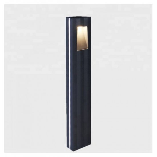LED светещ стълб с дистанционно 2х3W 6500K+RGB 620Lm IP65 1м графит