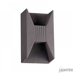 LED фасаден осветител HUGO 6W 6500К 360Lm IP54 графит
