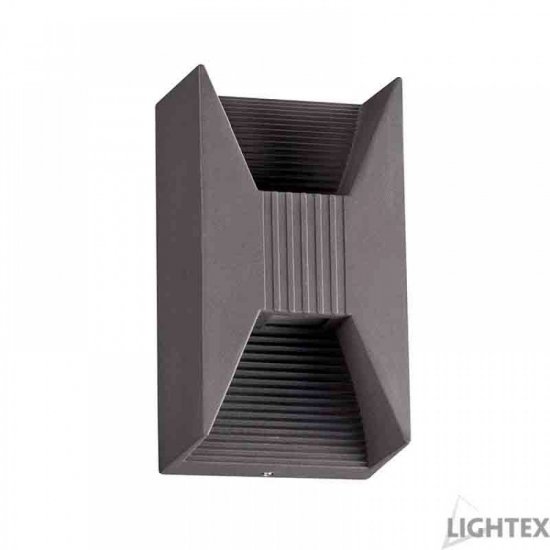 LED фасаден осветител HUGO 6W 6500К 360Lm IP54 графит