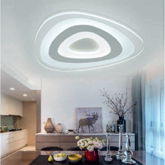 LED плафон TURN 85W 3000+4000К 6630Lm IP20 ф47см димируем + дистанционно управление