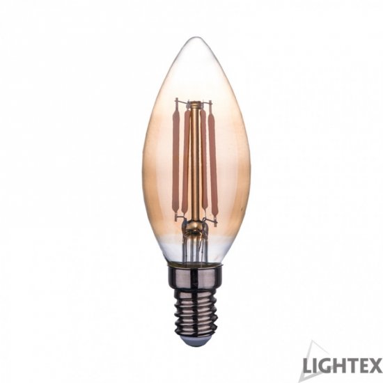 LED крушка FILAMENT C35 E14 5W 2700К Amber димируема