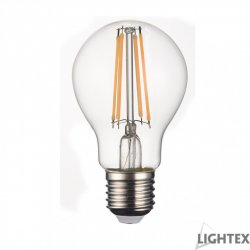 LED крушка FILAMENT A60 E27 8W 2700К 640Lm прозрачна димируема