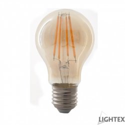 LED крушка FILAMENT A60 E27 8W 2200К 520Lm Amber димируема