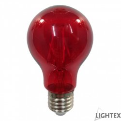 LED крушка FILAMENT A60 E27 4W червена 120Lm
