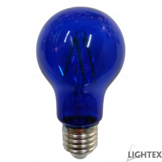 LED крушка FILAMENT A60 E27 4W синя 120Lm