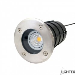Луна подова IP65 GU10 (max 5W LED) мат хром