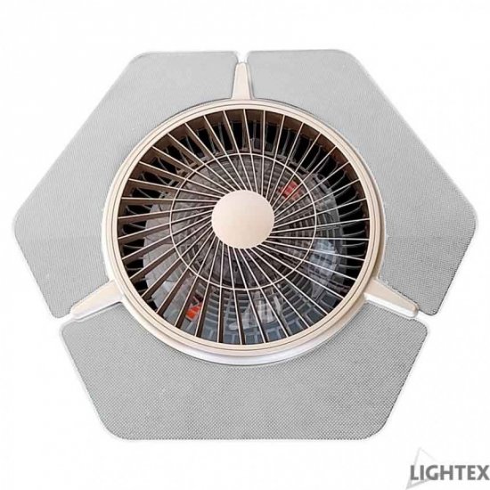 LED плафон вентилатор 36W  3-white 3240Lm ф66см IP20 с дистанционно управление