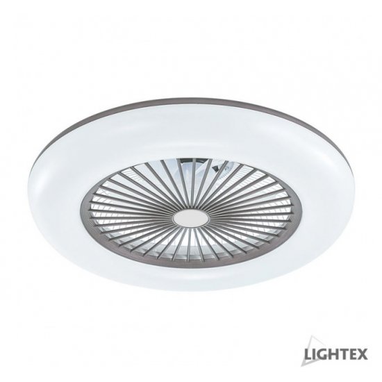 LED плафон вентилатор 67W+33W 3-white с APP + Bluetooth ф60см бял