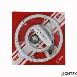 LED магнитна платка 34W/40W 3000+6000K ф25,6 см + дистанционно управление