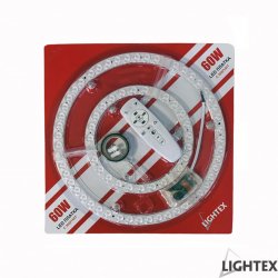 LED магнитна платка 48W/60W 3000+6000K ф30,5 см + дистанционно управление