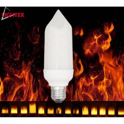 LED крушка B50 E27 5W 1800К 110Lm жълт пламък ефект
