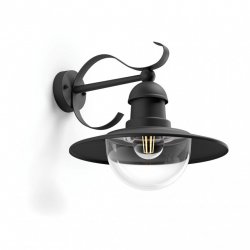 Градински фенер Philips TOPIARY Е27 IP44 max 10W LED черен