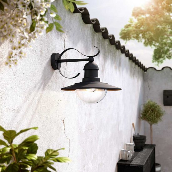 Градински фенер Philips TOPIARY Е27 IP44 max 10W LED черен