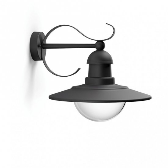 Градински фенер Philips TOPIARY Е27 IP44 max 10W LED черен