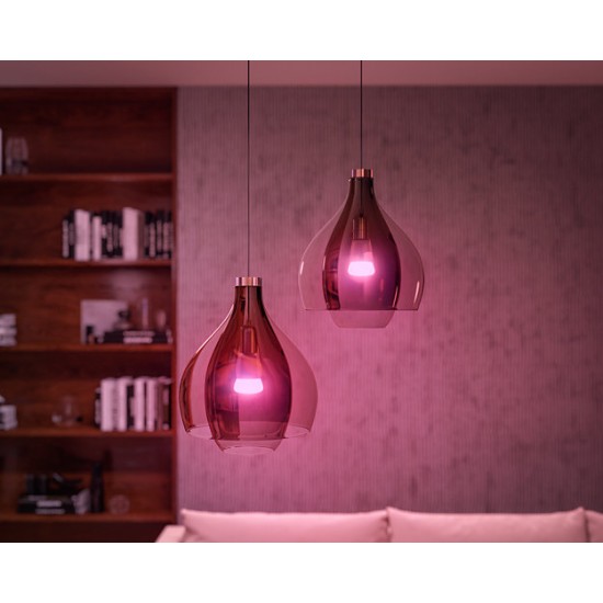 LED smart крушки 3 броя Philips HUE стартов комплект A60 Е27 3х9.5W 3-white + RGB 1055Lm димируема